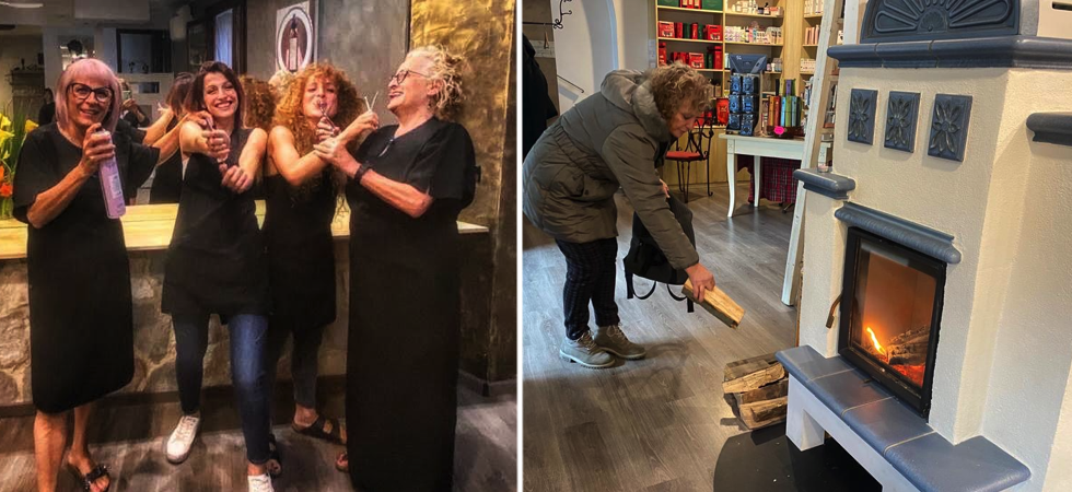 Caro bollette, "Le clienti portano un pezzo di legno per alimentare la stufa e fare comunità"